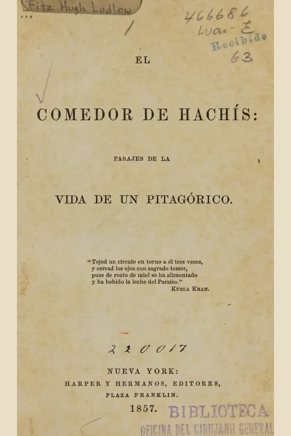Portada de El comedor de hachís