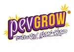 Logotipo de Pevgrow con letras moradas y amarillas sobre fondo blanco y el lema «Expertos del Grow Shop». Logotipo de Pevgrow con letras moradas y amarillas sobre fondo blanco y el lema «Expertos del Grow Shop».