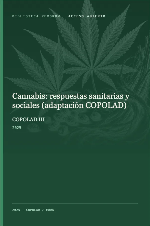 Portada de Cannabis: respuestas sanitarias y sociales (adaptación COPOLAD)