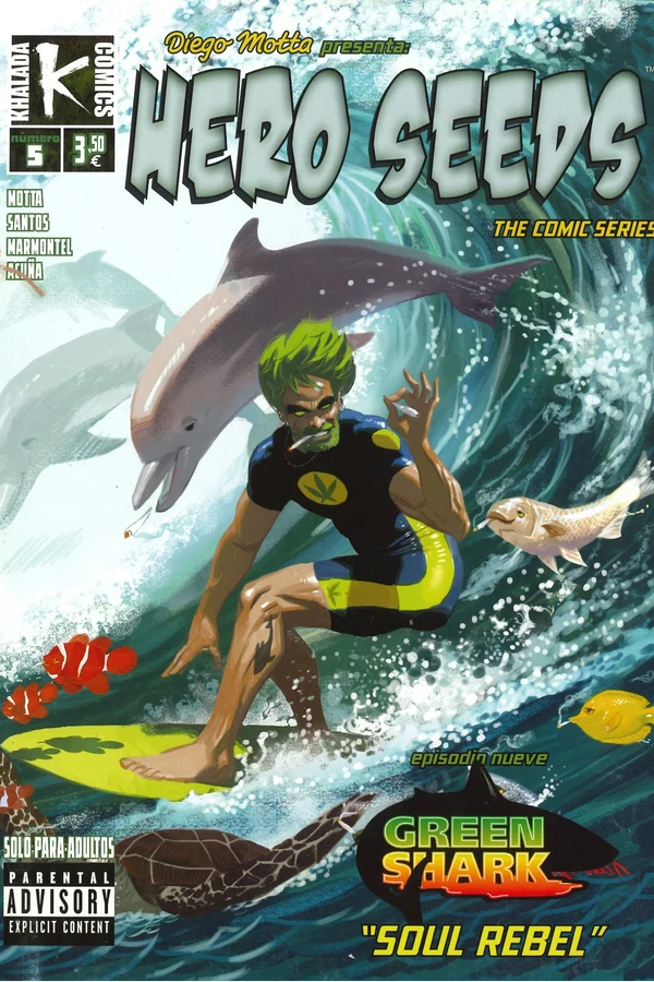 Portada de Hero Seeds nº 5: Green Shark («Soul Rebel»)