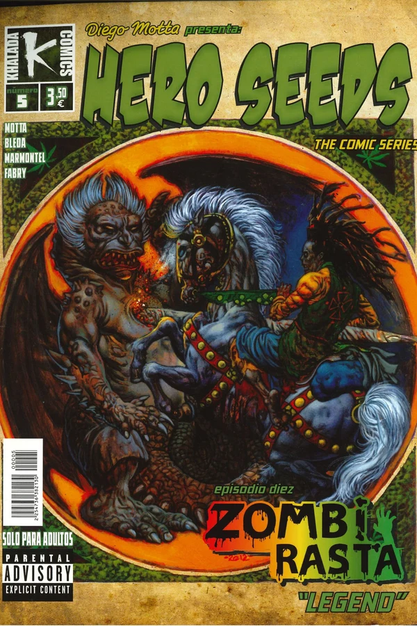 Portada de Hero Seeds nº 5: Zombi Rasta («Legend»)