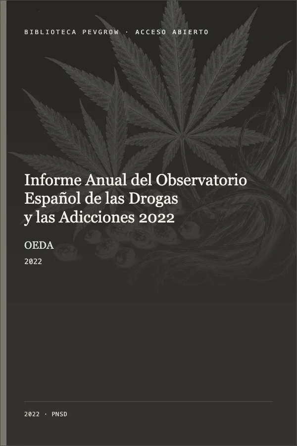 Portada de Informe Anual del Observatorio Español de las Drogas y las Adicciones 2022