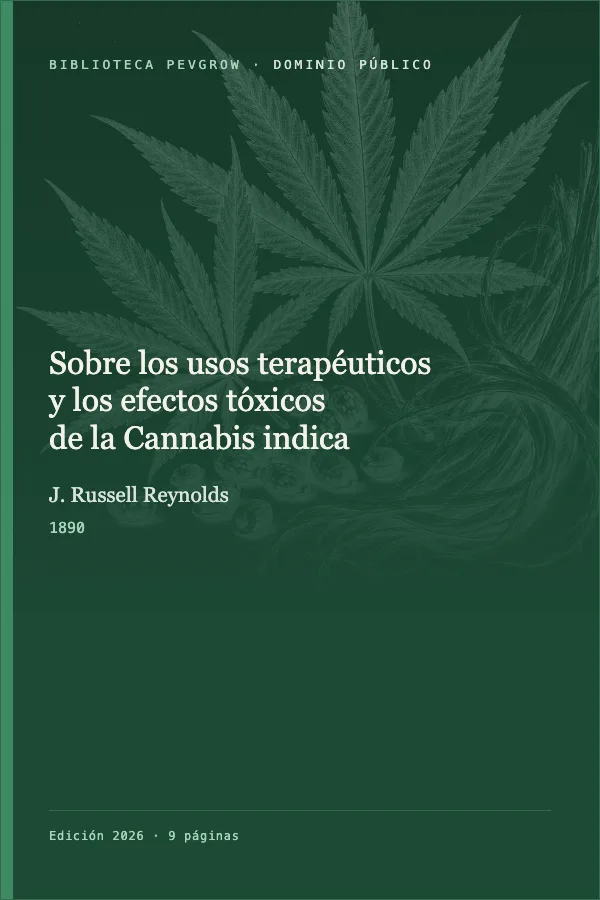 Portada de Sobre los usos terapéuticos y los efectos tóxicos de la Cannabis indica