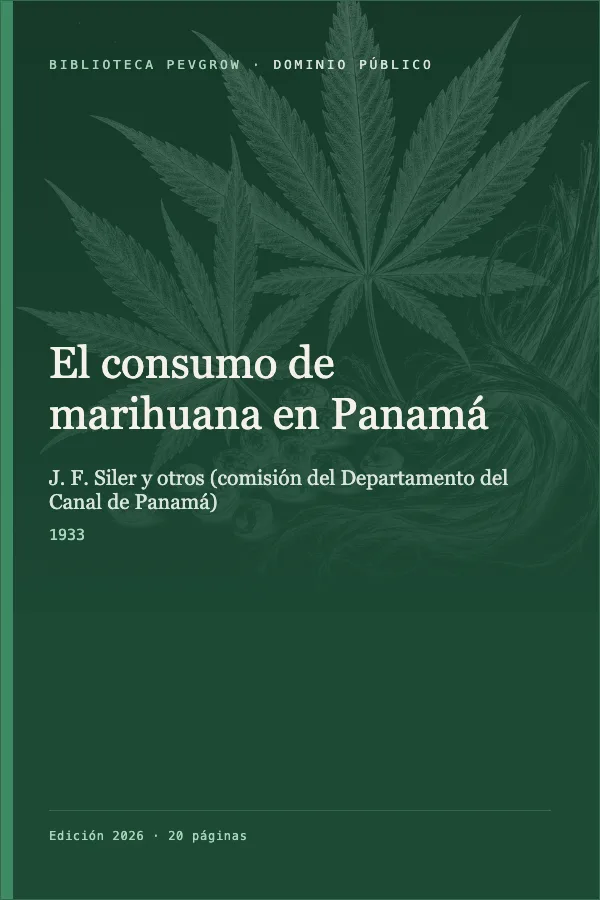 Portada de El consumo de marihuana en Panamá