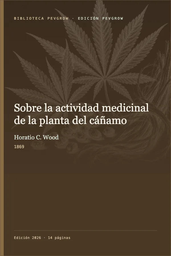 Portada de Sobre la actividad medicinal de la planta del cáñamo