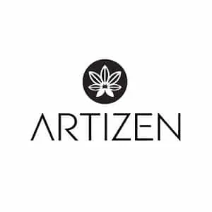 Logotipo negro de Artizen sobre fondo blanco, con una flor estilizada dentro de un círculo y el nombre en letras finas. Logotipo negro de Artizen sobre fondo blanco, con una flor estilizada dentro de un círculo y el nombre en letras finas.
