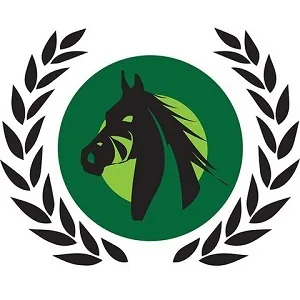 Logotipo de Dark Horse Genetics con una cabeza de caballo negra y verde dentro de un círculo verde rodeado de laureles negros. Logotipo de Dark Horse Genetics con una cabeza de caballo negra y verde dentro de un círculo verde rodeado de laureles negros.