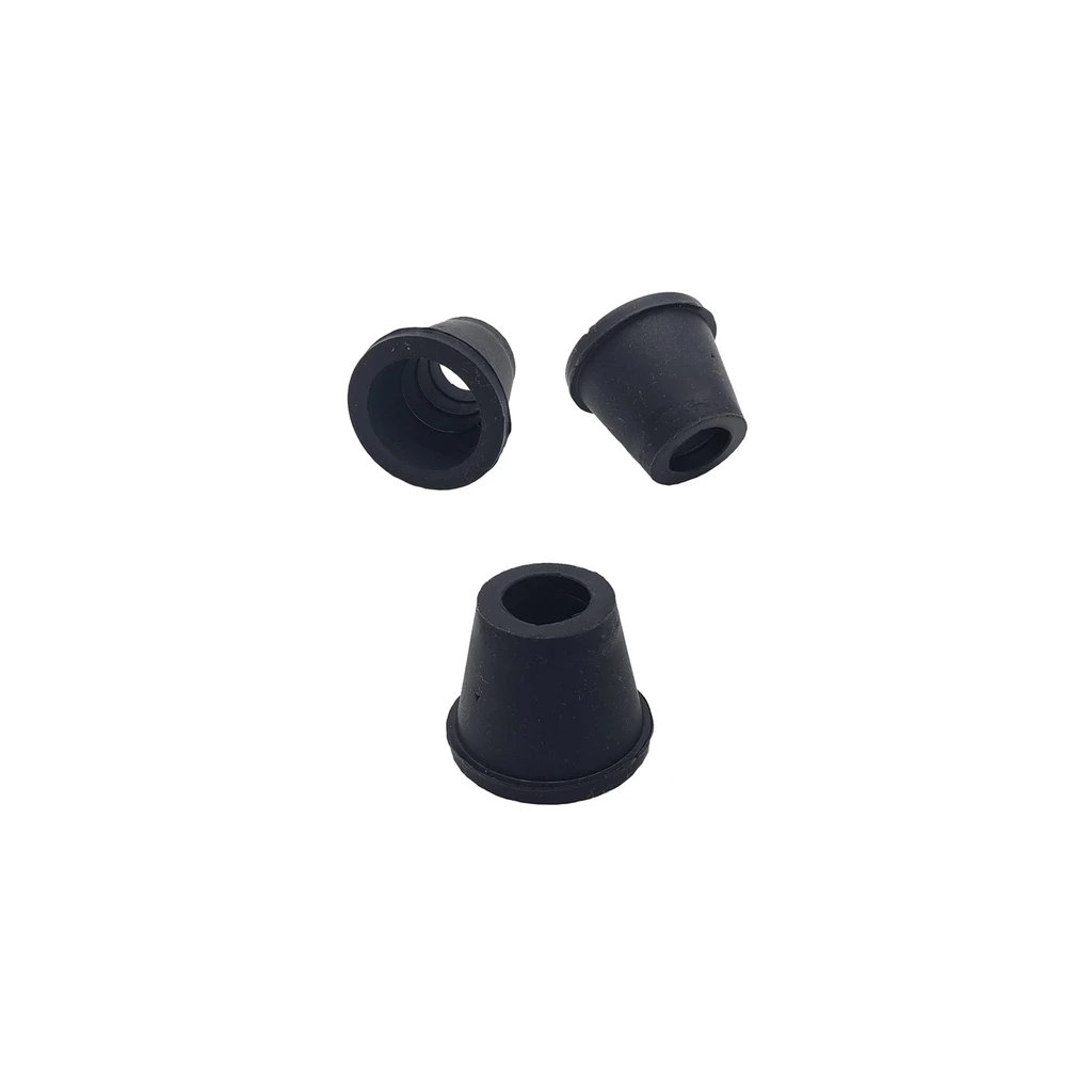 Conector cazoleta silicona CS negro liso – caja de 10
