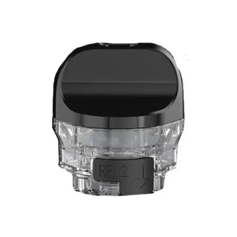 Pod vacío de recambio Smok IPX80 RPM 2, con depósito transparente, boquilla negra ancha y marca RPM2 en la parte inferior.