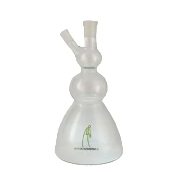 Cuerpo De Verdamper Deluxe Large transparente, con base ancha, cámaras redondeadas y aberturas superior y lateral inclinada. Cuerpo De Verdamper Deluxe Large transparente, con base ancha, cámaras redondeadas y aberturas superior y lateral inclinada.