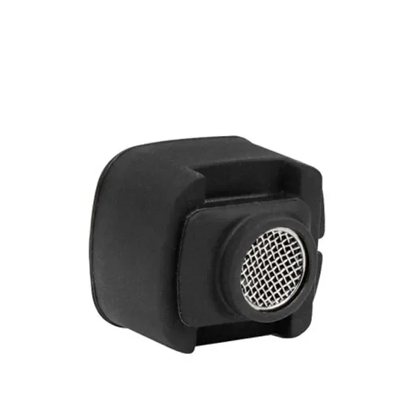 Filtro XVAPE para X-Max V4, de cuerpo negro compacto con abertura circular cubierta por una rejilla metálica, sobre fondo blanco.