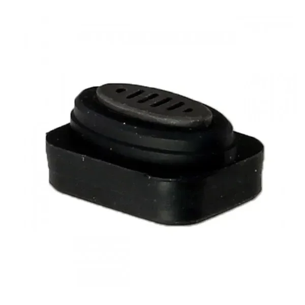 Boquilla interior negra para X-vape X-max Aria XVAPE, con base rectangular y parte superior ovalada con ranuras.