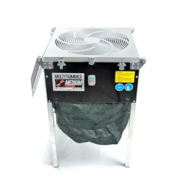 Peladora Oruga Verde Medium Basic con rejilla circular superior, panel frontal negro, patas metálicas y bolsa de recogida inferior.