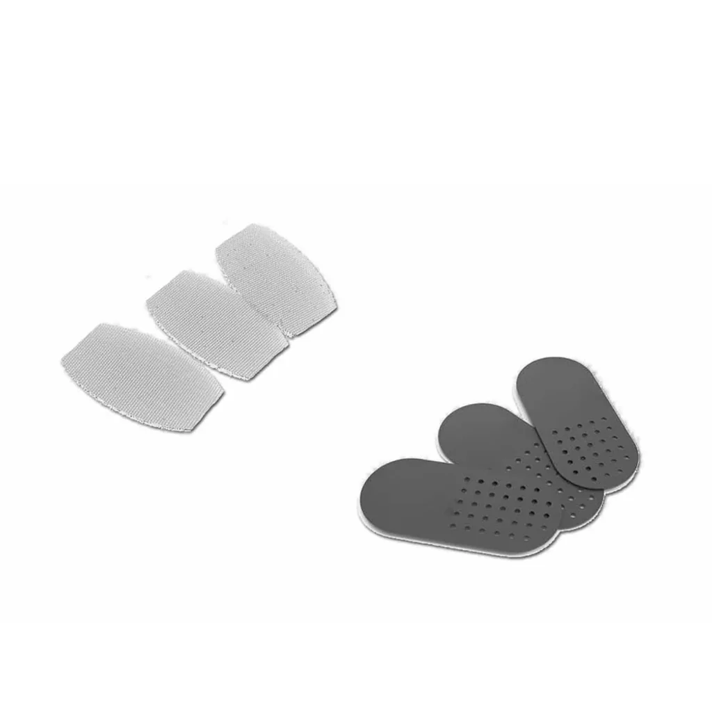 Recambios Airvape X Royal Screens de XVAPE: varias mallas claras y placas grises alargadas con perforaciones, sobre fondo blanco.