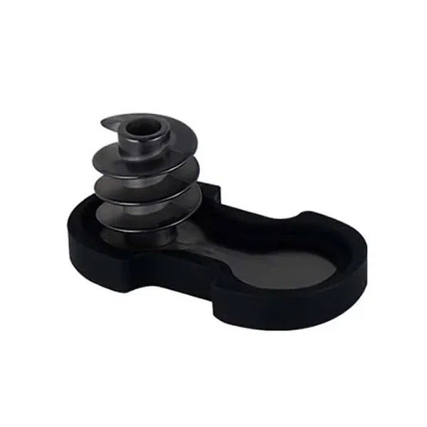 Pieza negra Airflow Box para Xlux Roffu, con base de bordes elevados y una estructura helicoidal vertical con abertura superior.