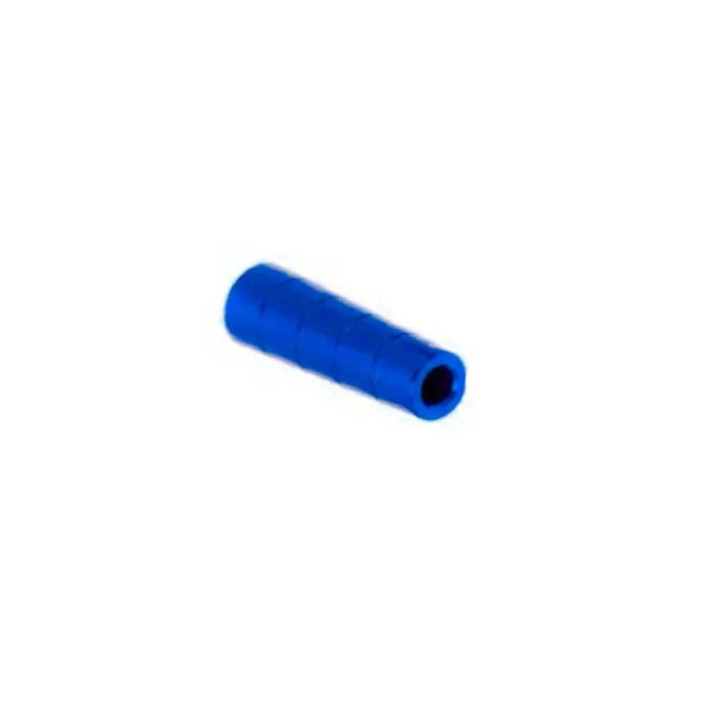 Filtro para pipa Splif Stick II azul, de forma tubular con relieves exteriores y un extremo abierto, en diagonal sobre fondo blanco.