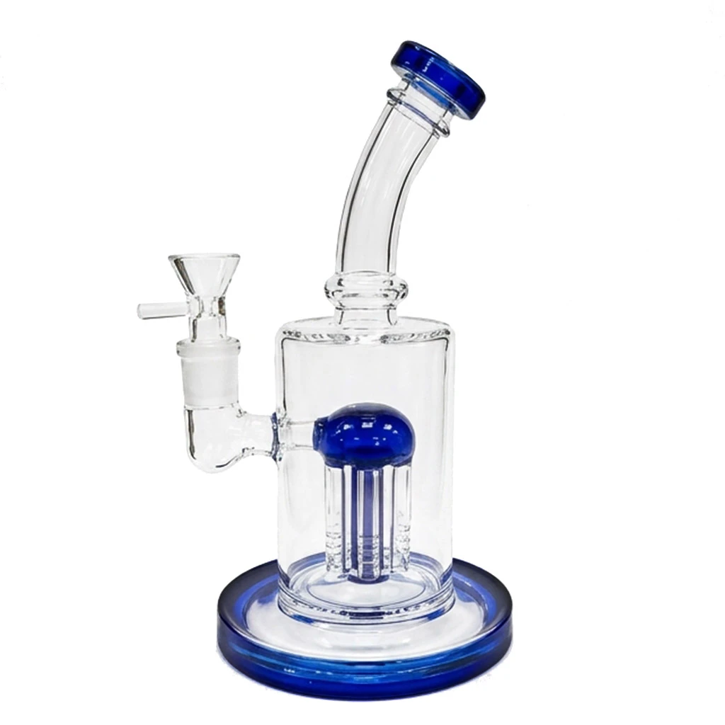 Bong Cristal Percolator Blue 22 cm
