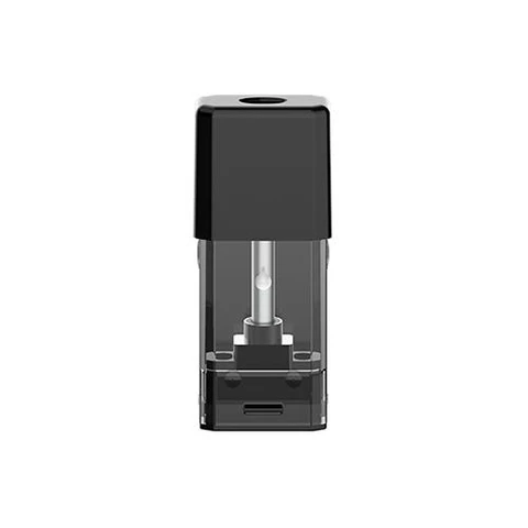 Pod de repuesto Voopoo Drag Nano/Alpha Zip con boquilla negra rectangular y depósito transparente que deja ver el conducto central.