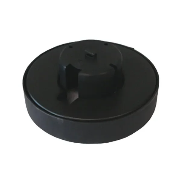 Flotador negro para humidificador Mist Maker de tres membranas, con base circular y soporte central elevado, sobre fondo blanco.