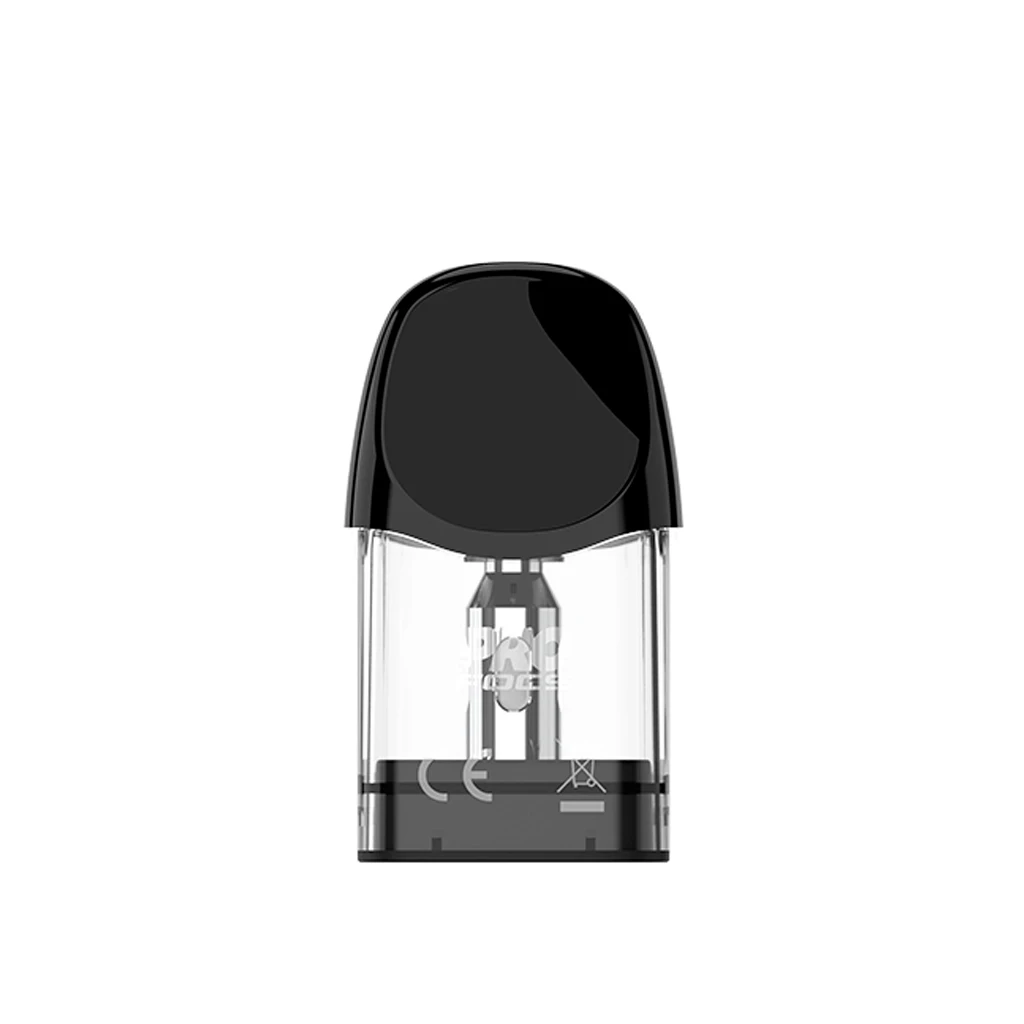 Pod de repuesto Uwell Caliburn A3 con boquilla negra redondeada y depósito transparente que deja ver la pieza central, sobre fondo blanco.