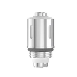 Resistencia Eleaf GS Air / GS Air 2 de cuerpo plateado cilíndrico, con aberturas laterales, junta oscura y base roscada sobre fondo blanco.