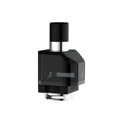 Cartucho de repuesto Smok Fetch Pro Empty Pod, negro translúcido, con boquilla superior negra y conector plateado en la base.