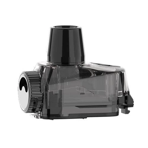 Pod de repuesto Geekvape Aegis Boost Pro con depósito translúcido oscuro, boquilla negra y rueda lateral, sobre fondo blanco.