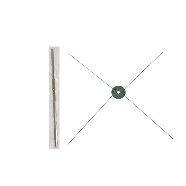 Pro-Spin Automática con disco central verde y cuatro varillas finas dispuestas en cruz, junto a una pieza alargada sobre fondo blanco. Pro-Spin Automática con disco central verde y cuatro varillas finas dispuestas en cruz, junto a una pieza alargada sobre fondo blanco.