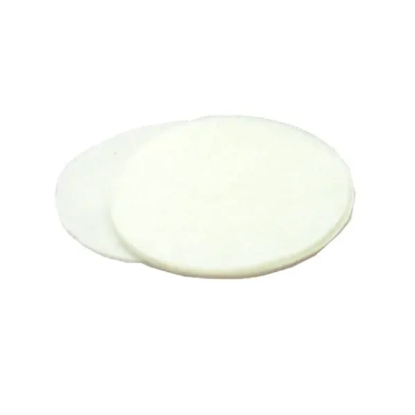 Filtros de papel para extractor BHO Roller, de forma circular y tono blanco crema, superpuestos sobre fondo blanco.