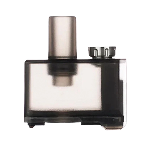 Pod vacío LVE Orion 2 de cuerpo rectangular translúcido oscuro, con boquilla cilíndrica y tapón estriado en la parte superior. Pod vacío LVE Orion 2 de cuerpo rectangular translúcido oscuro, con boquilla cilíndrica y tapón estriado en la parte superior.