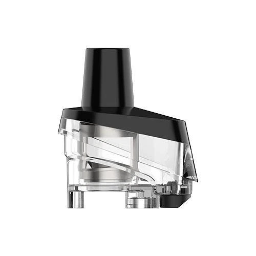 Cartucho de recambio Vaporesso Target PM80, con depósito transparente, parte superior negra y boquilla elevada, sobre fondo blanco.