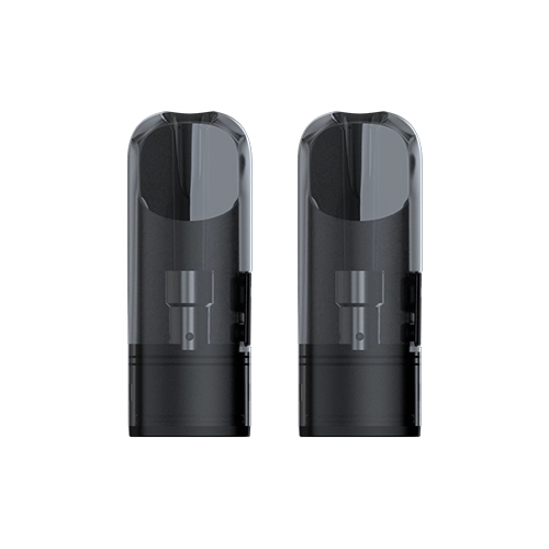 Pods Eleaf iOre Lite de repuesto, colocados lado a lado, con cuerpo oscuro translúcido y boquilla de bordes redondeados. Pods Eleaf iOre Lite de repuesto, colocados lado a lado, con cuerpo oscuro translúcido y boquilla de bordes redondeados.