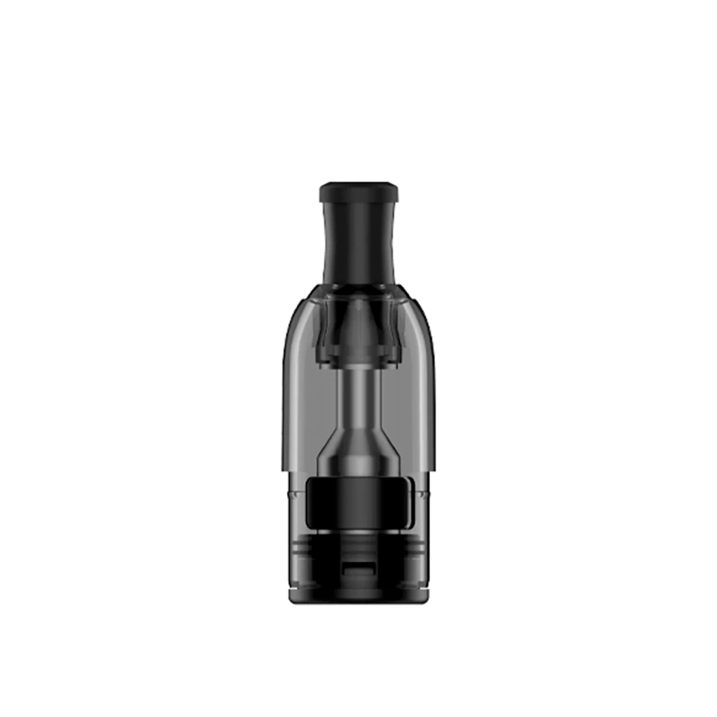 Cartucho Geekvape Wenax M1 en posición vertical, con depósito translúcido oscuro, conducto central visible y boquilla negra.
