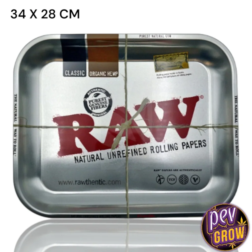 Bandeja Raw Silver Mediana de Metal