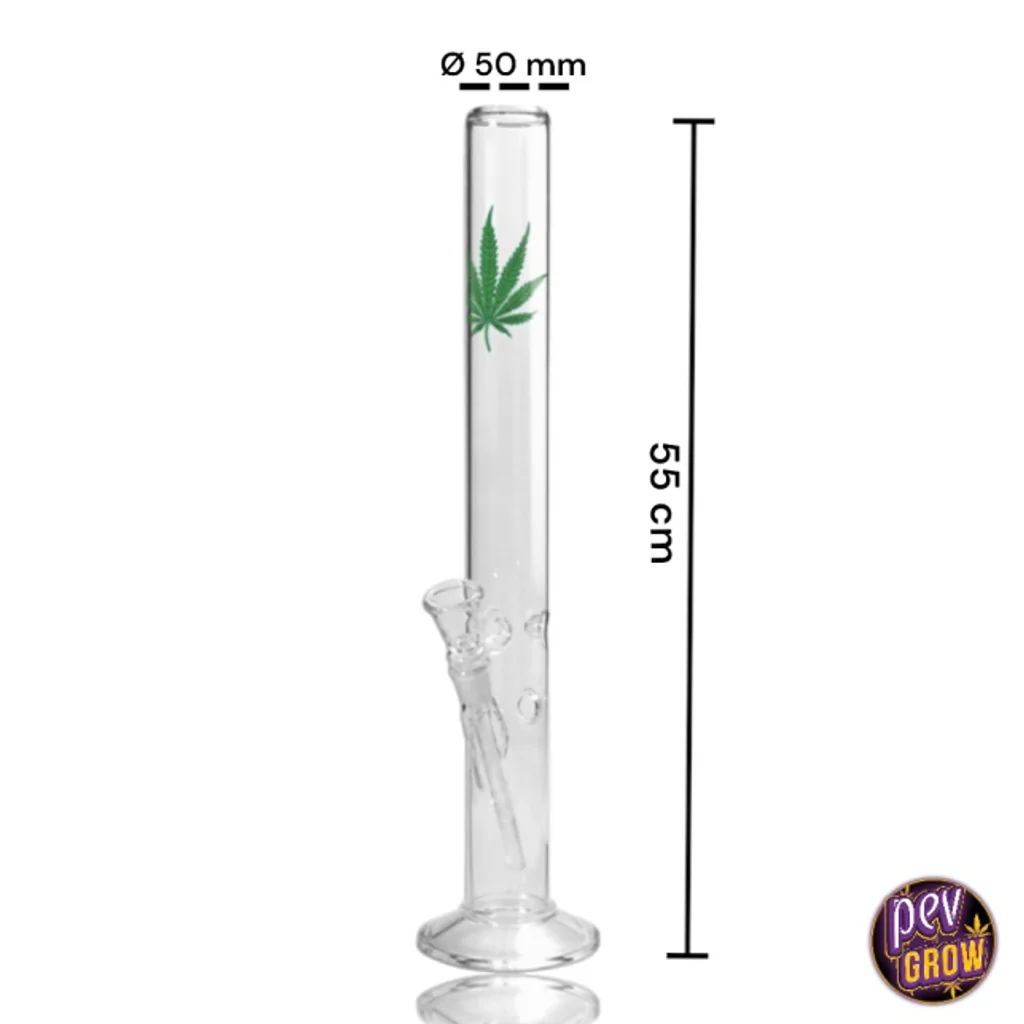Bong de Cristal Black Leaf Ice 55 cm