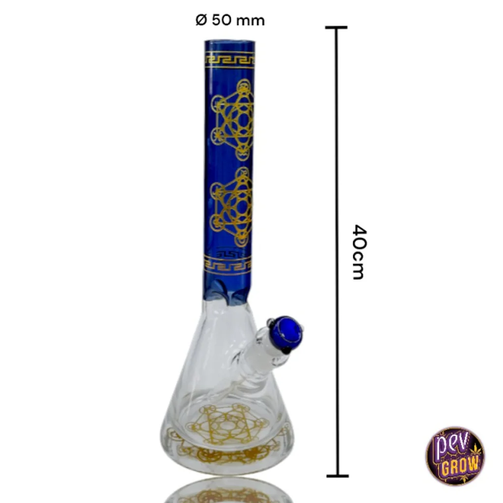 Bong de Cristal Artístico Geométrico Ice Crystal 40 cm