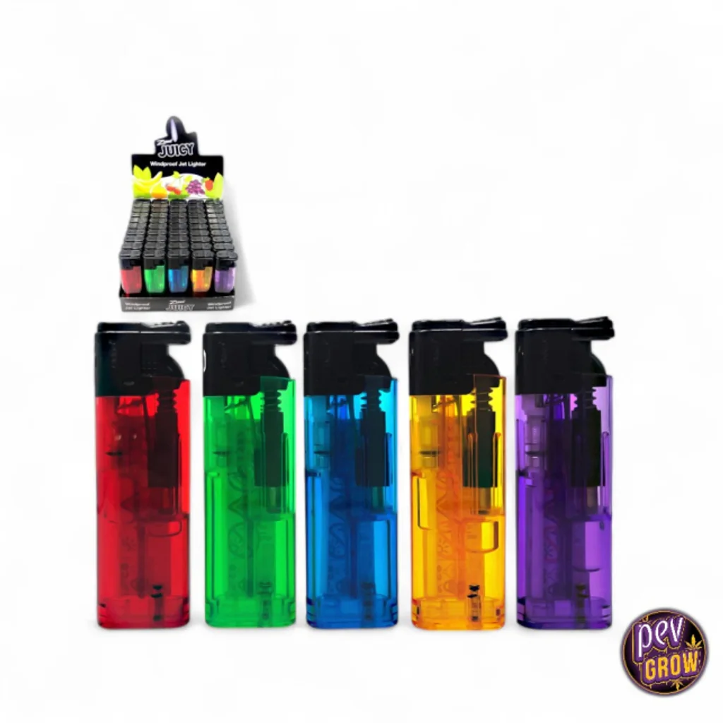 Caja Expositora de Mecheros Jet Flame Zorro Juicy (50 Unidades)