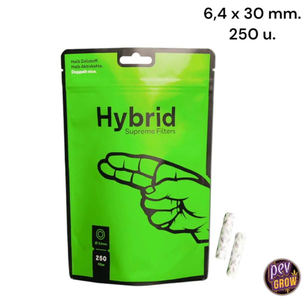 Filtros Hybrid Supreme de Celulosa/Carbón Activado 6,4x30 mm