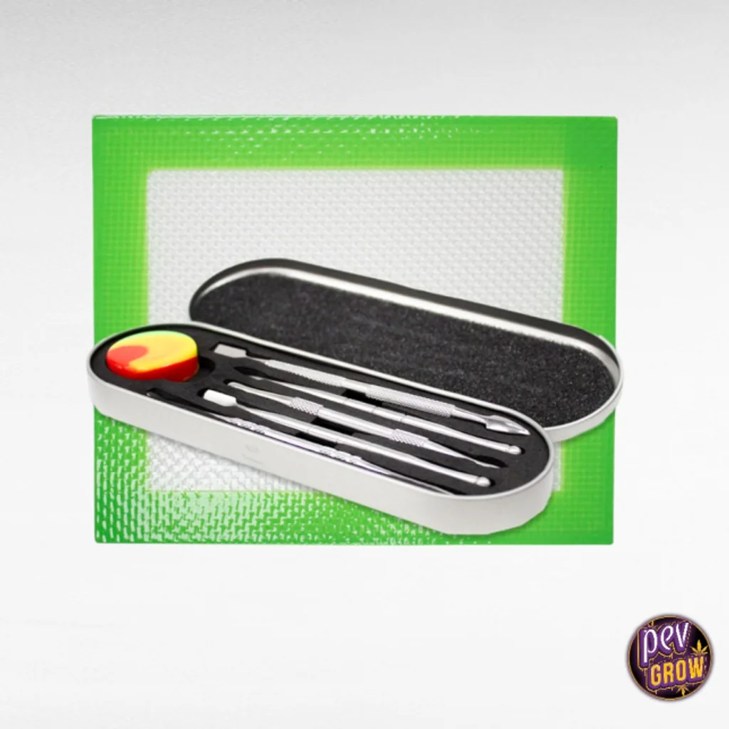 Kit de Dabber de Acero Inoxidable y Alfombrilla de Silicona