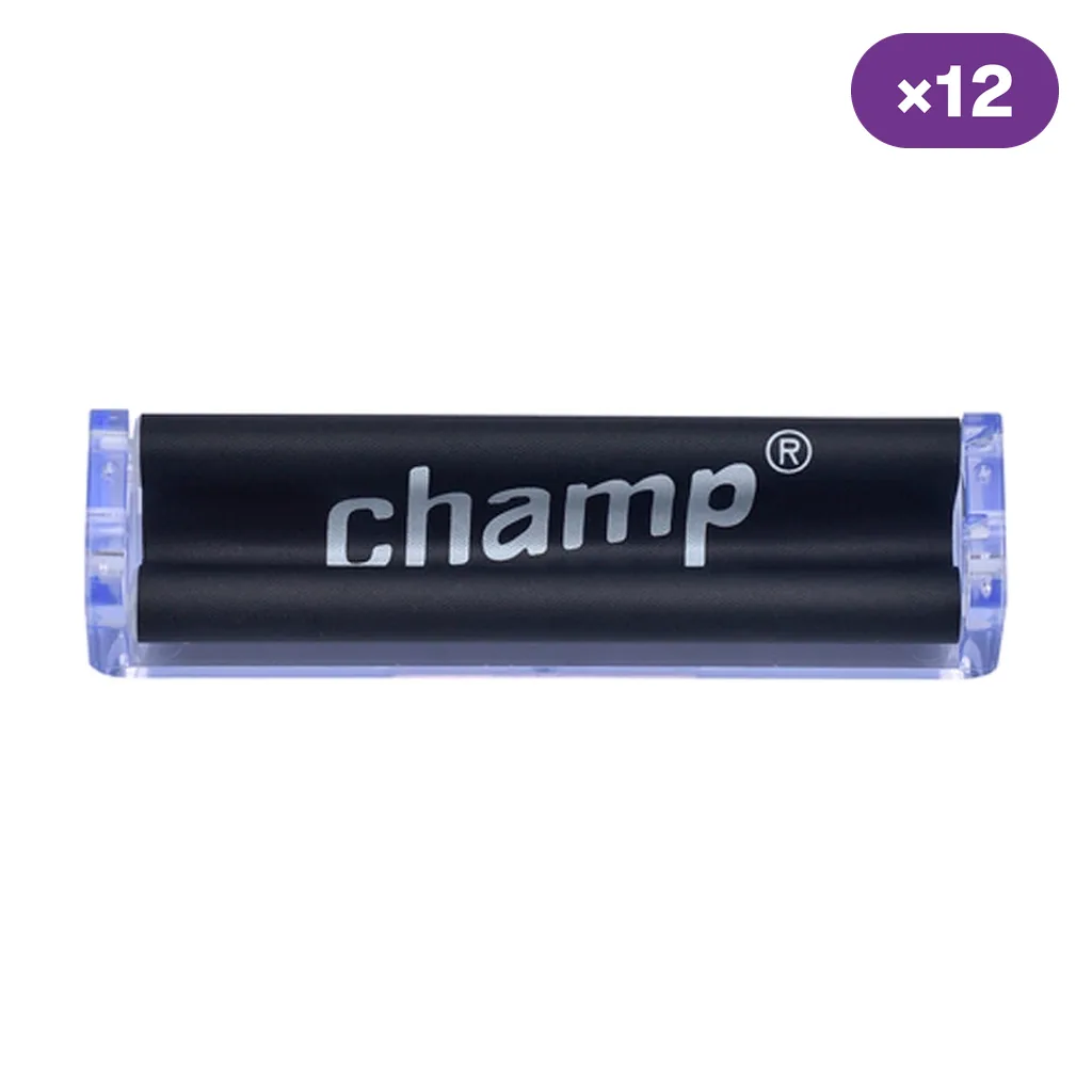 Liadora Champ con rodillos negros y laterales transparentes de tono violeta, sobre fondo blanco y con distintivo de 12 unidades. Liadora Champ con rodillos negros y laterales transparentes de tono violeta, sobre fondo blanco y con distintivo de 12 unidades.