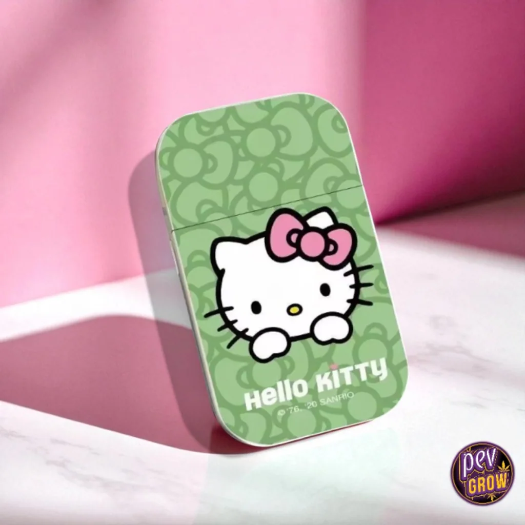 Encendedor Hello Kitty Verde Antiviento
