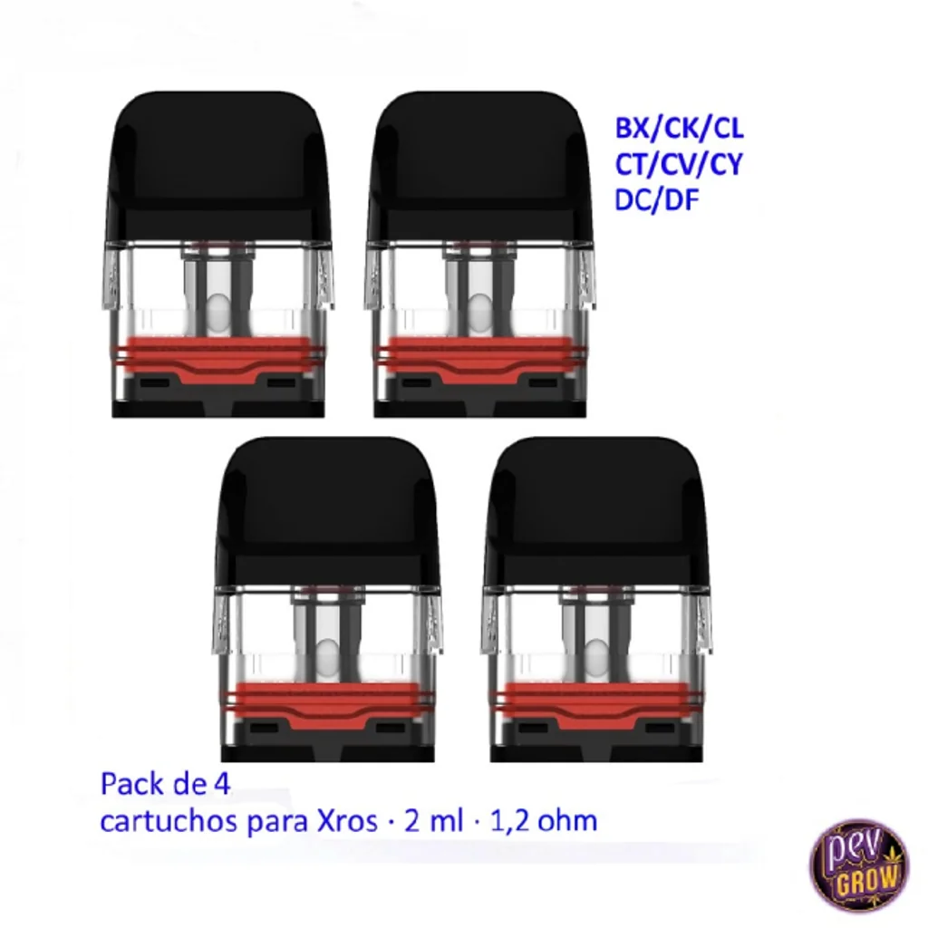 Cartuchos de Recambio 1.2 Ohm para Pod Xros